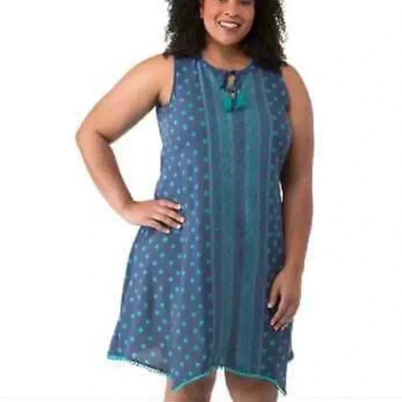 Cherokee Dresses & Skirts - 🆕 Cherokee Navy Handkerchief Hem Dress XL🆕